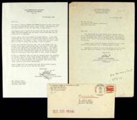 Two Typed Letters Signed as Commanding General of U.S. Far East Air Forces