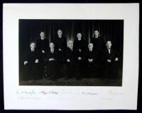 Photograph signed by the entire Earl Warren court.