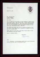 American aviator. Typed Letter Signed