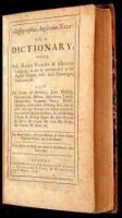 Glossographia Anglicana Nova: or a Dictionary, Interpreting Such Hard Words of whatever Language, as are at preent used in the English Tongue, with their Etymologies, Definitions, &c.