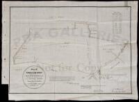 Patent deed for Rancho San Emidio, originally in Santa Barbara County, now in Kern County, confirming claim of Francisco Dominguez and John Charles Fremont, with manuscript plat map