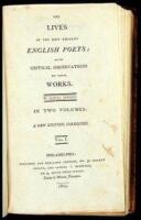 The Lives of the Most Eminent English Poets; with Critical Observations on Their Works