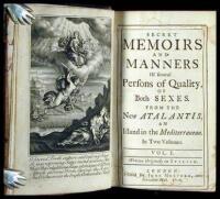 Secret Memoirs and Manners of Several Persons of Quality, of Both Sexes. From the New Atalantis, an Island in the Mediterranean