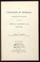 A Catalogue of Minerals, Alphabetically Arranged, with the Chemical Compostion and Synonyms
