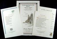 Collection of 13 Letterpress Broadsides