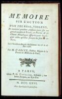 Memoire dur l'Action d'un Feu Egal, Violent, et continué pendant plusiers jours sur un grand nombre de Terres, de Pierres & de Chaux Métalliques essayées pour la plupart telles qu'elles sortent la sein de la terre. Lu à l'Académie Royale des Sciences les 