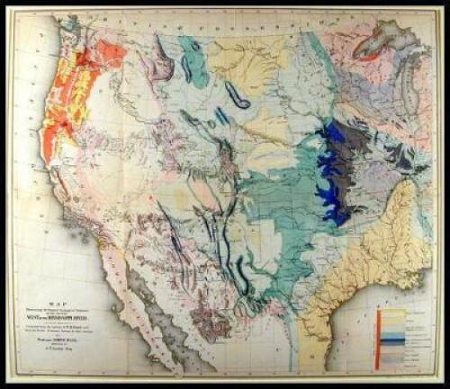 Map Illustrating the General Geographical Features of the Country West of the Mississippi River. Compiled from the surveys of W.H. Emory and from the Pacific Railroad Surveys and Other Sources