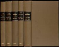 The Mountaineer - several issues of the periodical, bound in five volumes