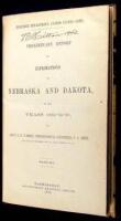 Preliminary Report of Explorations in Nebraska and Dakota, in the Years 1855-'56-'57