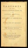 Thoughts on the Letter of Edmund Burke, Esq; to the Sheriffs of Bristol, on the Affairs of America by the Earl of Abingdon