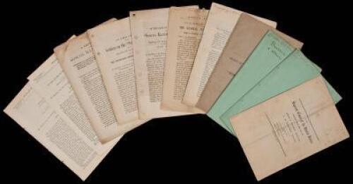 Ten pamphlets & government documents relating the Rancho Soscol, or Suscal, spanning Napa & Solano Counties