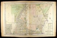 Atlas of Properties on the Reading Railway Embracing Cheltenham, Abington, Springfield and Parks of Moreland and Whitemarsh Townships. Compiled from Actual Surveys, Official Records and Private Plans by Ellis Kiser and J.M. Lathrop, Civil Engineers
