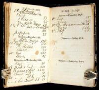 Manuscript business diary/day book kept in California in 1849