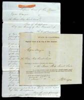 Manuscript legal suit brought by a man seeking passage from New York to California, who was unconscionably delayed in his journey, against the S.S. Sarah Sands