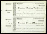Printed deposit receipt from the Banking House, Montezuma, California