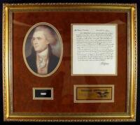 Framed Excerpt from a Letter by Thomas Jefferson