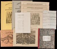 Student's archive of workbooks and other ephemera from the Eastman Business College in Poughkeepsie, New York