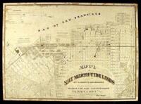 Map No. 3 of Salt Marsh and Tide Lands Situate in the City & County of San Francisco. To be sold at Public Auction, by order of the Boards of Tide Land Comissioners by Talbert & Leet, Auctioneers