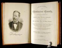 History of Mendocino County, California. Comprising its geography, geology, topography, climatography, springs and timber...Also a historical sketch of the State of California in which is embodied the raising of the Bear flag