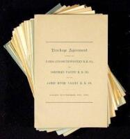 Approx. 29 booklets and pamphets of the Northern Pacific Railroad, including multiple copies