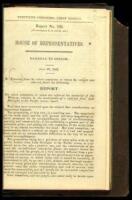 Railroad to Oregon: ...Report...[on] the Memorial of Asa Whitney, relative to the construction of a railroad from Lake Michigan to the Pacific