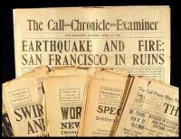 Six newspapers, five of them relating to 1906 San Francisco Earthquake and Fire