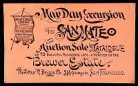 May Day Excursion to San Mateo and Auction Sale by Catalogue of 70 Beautiful Residence Lots, a Portion of the Brewer Estate