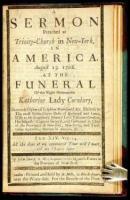 A Sermon Preached at Trinity-Church in New-York, In America, August 13, 1706 at the Funeral of the Right Honourable Katherine Lady Cornbury, Barones Clifton of Leighton Bromswold, &c