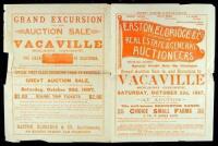 Grand Excursion To, and Auction Sale at Vacaville, Solano County, the Eden of California...