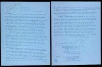 Typed Letter, signed Ray, to close friend and literary agent H.N. Swanson ("Swanie")