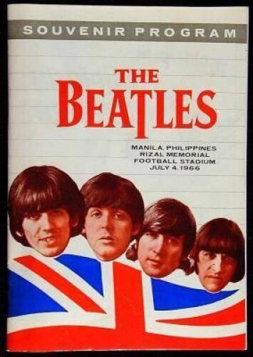 The Beatles Souvenir Program, Manila, Philippines, Rizal Memorial Football Stadium, July 4, 1966