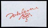 Autographed signature with a self-portrait sketch