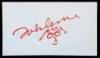 Autographed signature with a self-portrait sketch