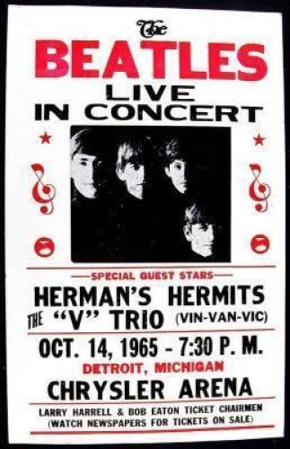 Poster "The Beatles Live in Concert"