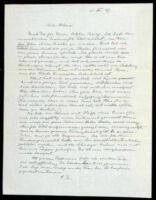 Autographed Letter from Einstein to his wife, signed with his initials