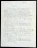 Autographed Letter from Einstein to his wife, signed with his initials
