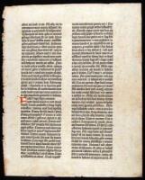 Original Leaf from the Gutenberg Bible