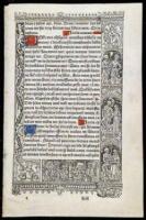 Original printed leaf on vellum from a late 15th century breviary