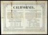 Broadside notice to passengers travelling through Mexico to California