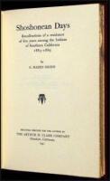 Shoshonean Days: Recollections of a Residence of Five Years Among the Indians of Southern California, 1885-1889