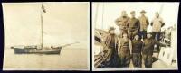 Two original silver photographs of Amundsen and his men on their Northwest Passage expedition