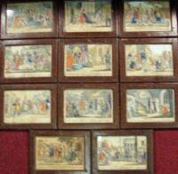 11 hand-colored copper-engravings of the Life of Joseph