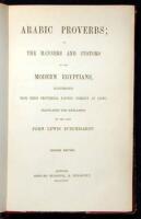 Arabic Proverbs; or, The Manners and Customs of the Modern Egyptians, Illustrated from Their Proverbial Sayings Current at Cairo