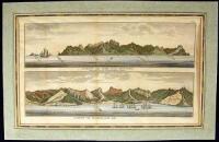 Aussicht der insel Juan Fernandes wenn man von der Ostnordostseite k&ouml;mmt