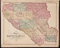 Historical Atlas Map of Santa Clara County, California