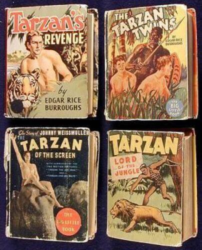 Four "Big Little Books" or similar formats of Tarzan books