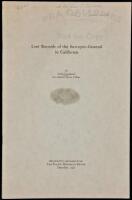 Lost Records of the Surveyor-General in California - Reprinted by Permission from the Pacific Historical Review December, 1937 - 1950s offprint