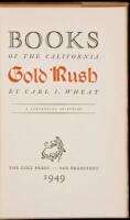 Books of the California Gold Rush: A Centennial Selection