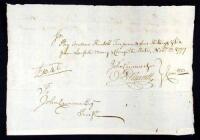 Manuscript pay warrant, signed by Ellsworth