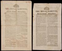 1819-24 Newspapers from British African Colony for Freed Slaves